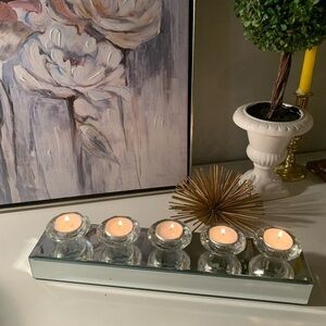 Candle holder tea crystal glam elastic‎ classic